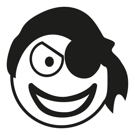 Autoaufkleber - pirates emoticons 210x210mm