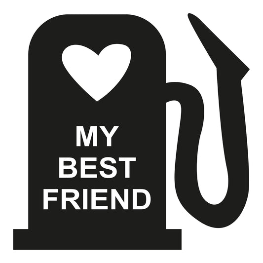 Autoaufkleber - My best friend 210x210mm