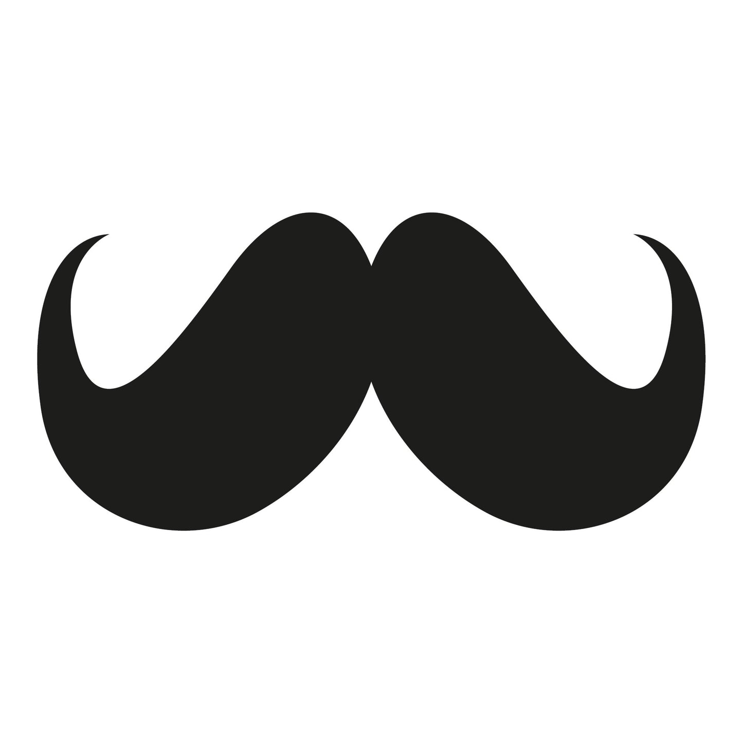 Autoaufkleber - Moustache - Bart - 210x100mm