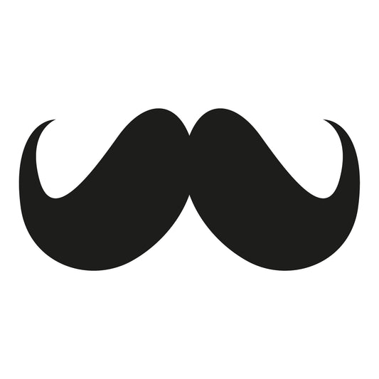 Autoaufkleber - Moustache - Bart - 210x100mm