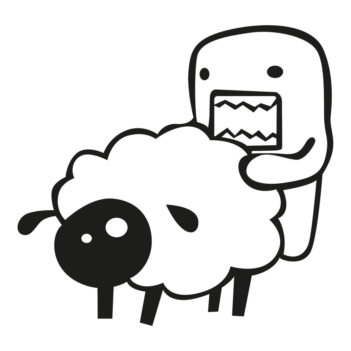 Autoaufkleber - Sex domo with sheep - 210x200mm