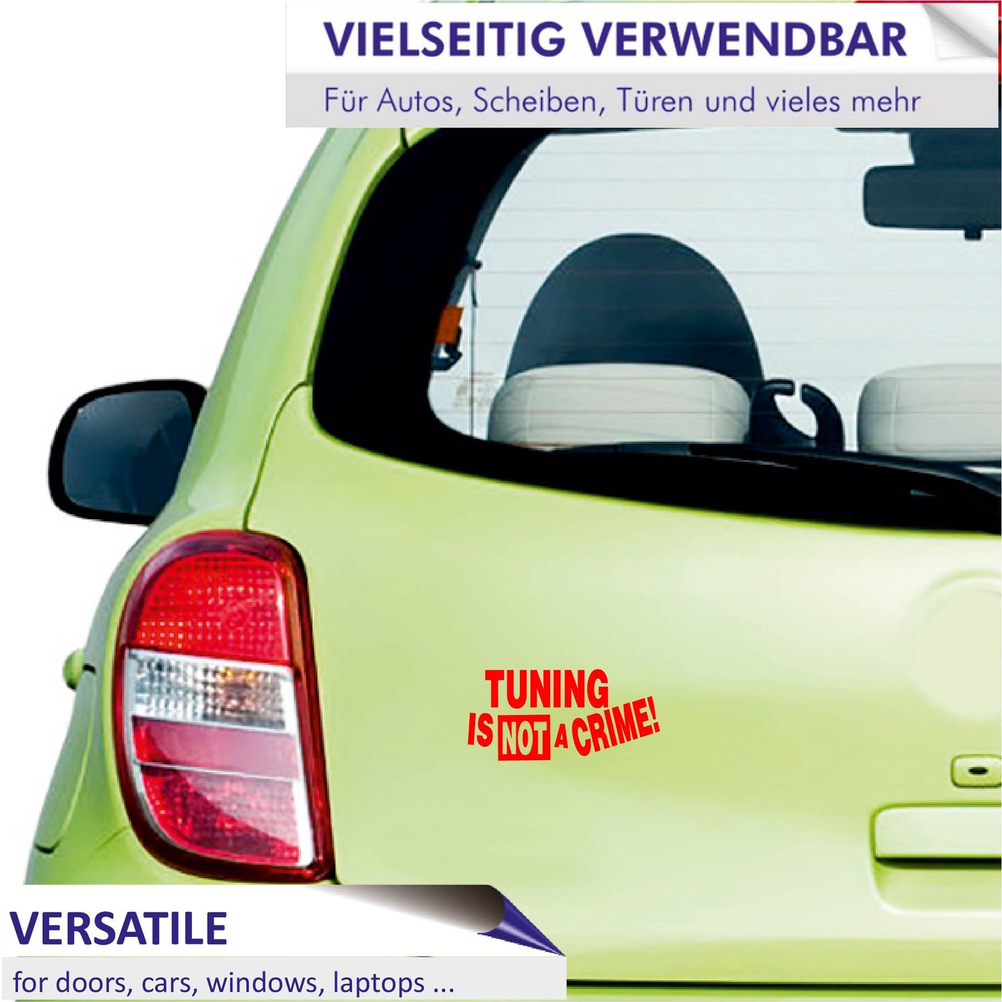 Autoaufkleber - Tuning is not a crime! - 210x120mm – INDIGOS UG