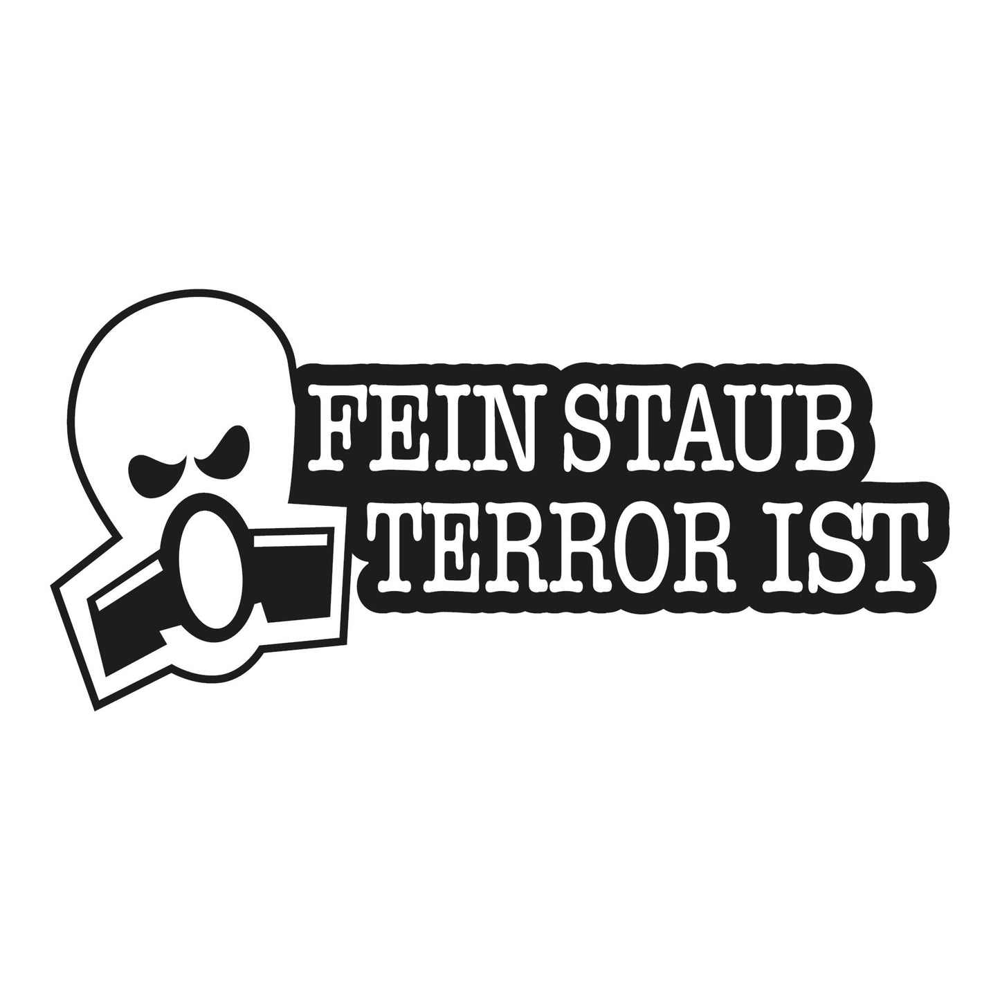 Autoaufkleber - Feinstaubterror ist - 210x100mm