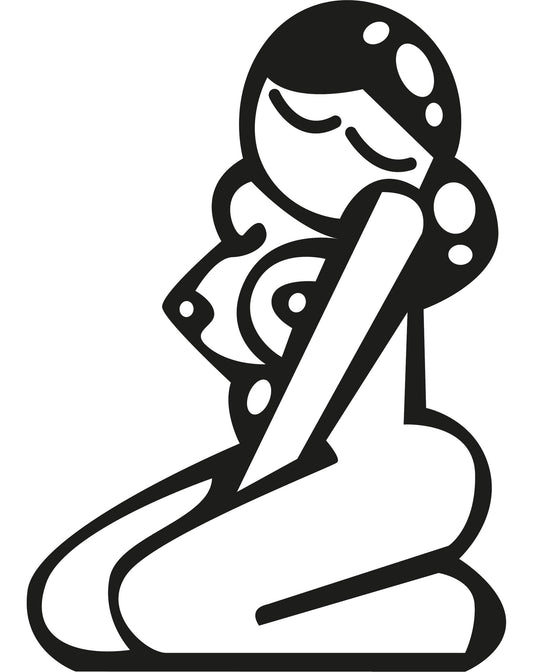 Autoaufkleber - Sexy girl - 210x150mm