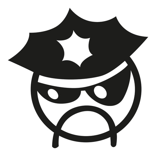 Autoaufkleber - Police - 210x210mm