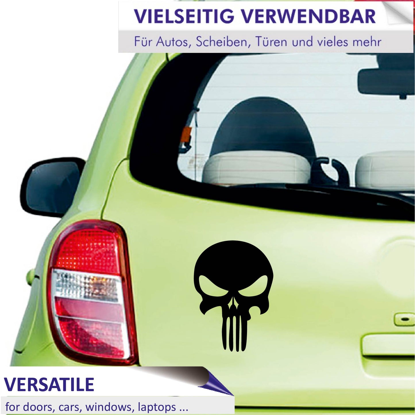 Autoaufkleber - Skull head - 210x150mm