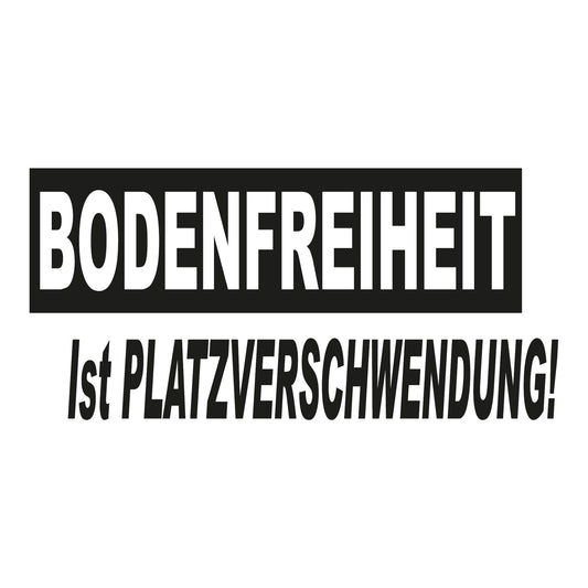 Autoaufkleber - Bodenfreiheit - 210x100mm