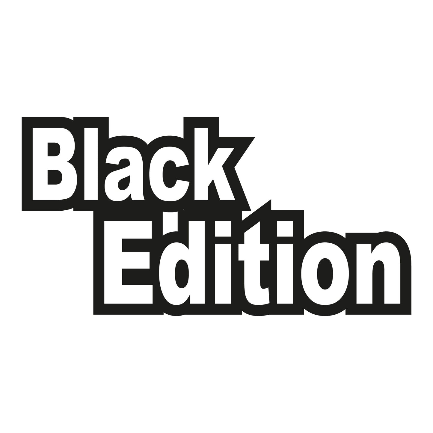 Autoaufkleber - Black edition - 210x100mm