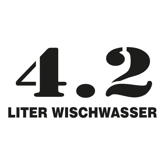 Autoaufkleber - 4.2 liter wischwasser - 210x100mm
