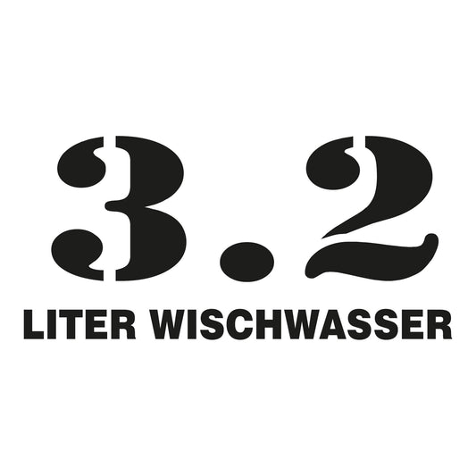 Autoaufkleber - 3.2 liter wischwasser - 210x100mm