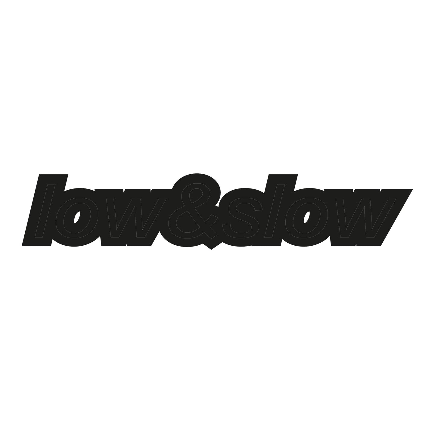 Autoaufkleber - low&slow - 210x100mm