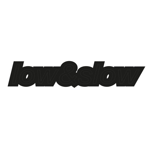 Autoaufkleber - low&slow - 210x100mm