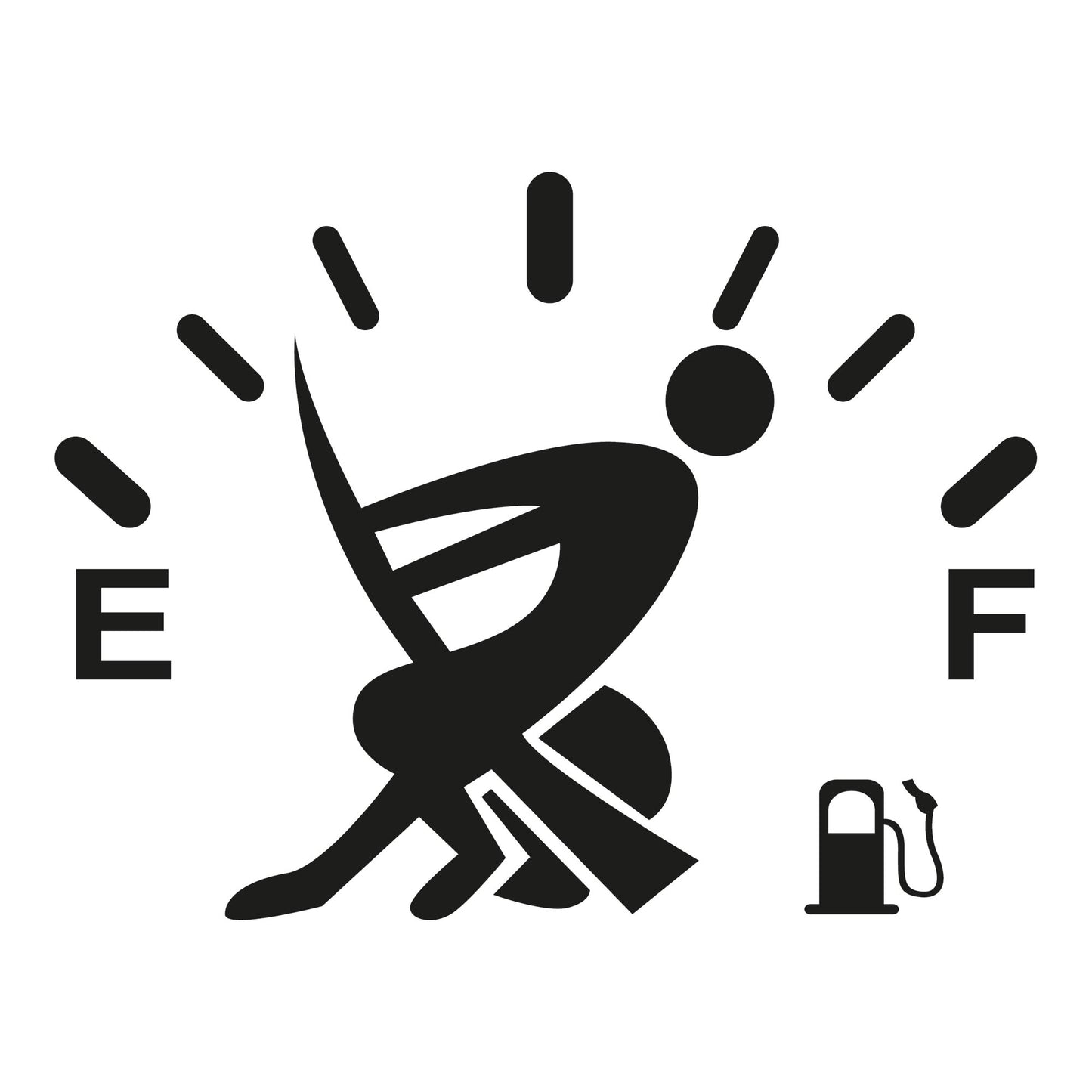 Autoaufkleber - speedometer oil - 210x160mm