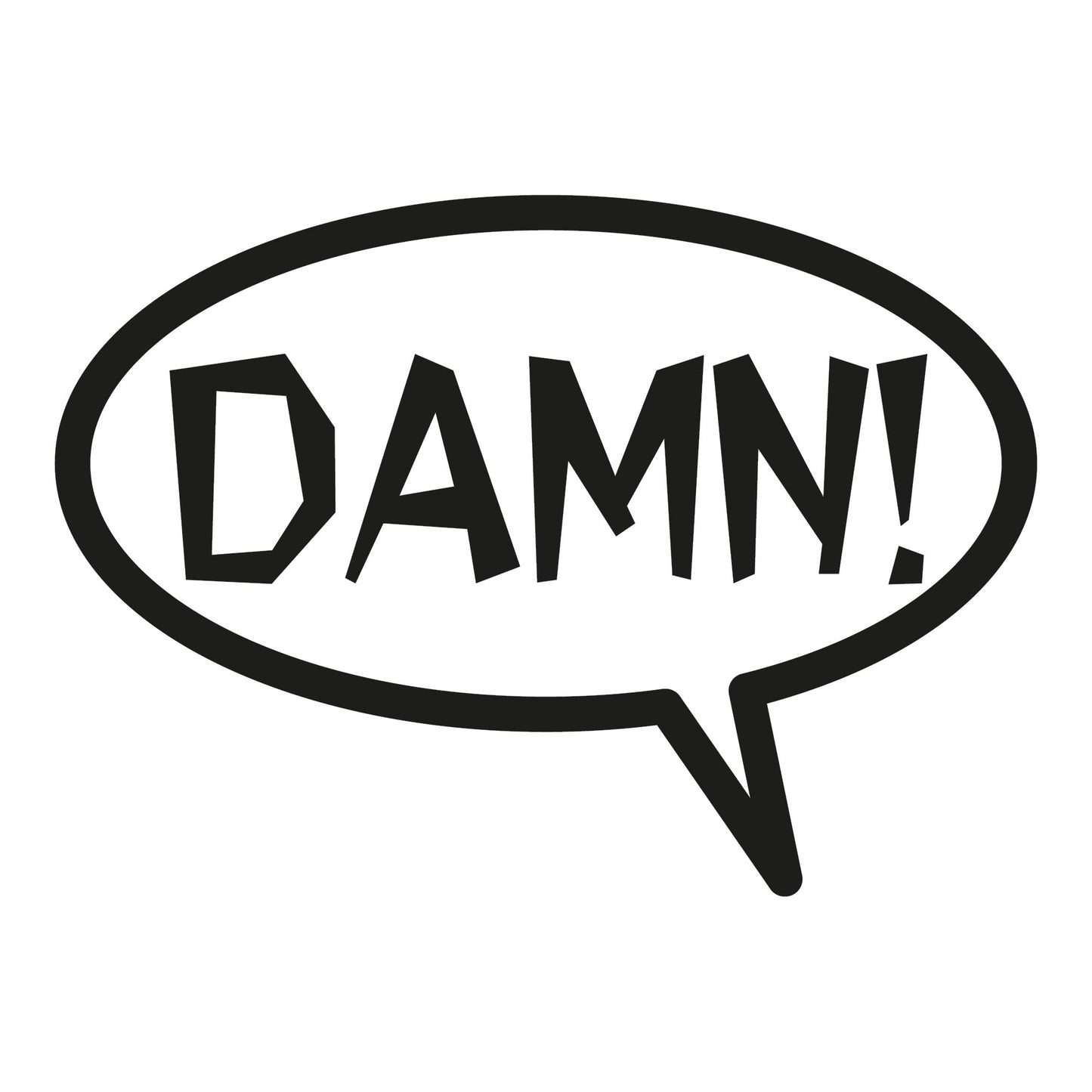 Autoaufkleber - Damn - 210x150mm