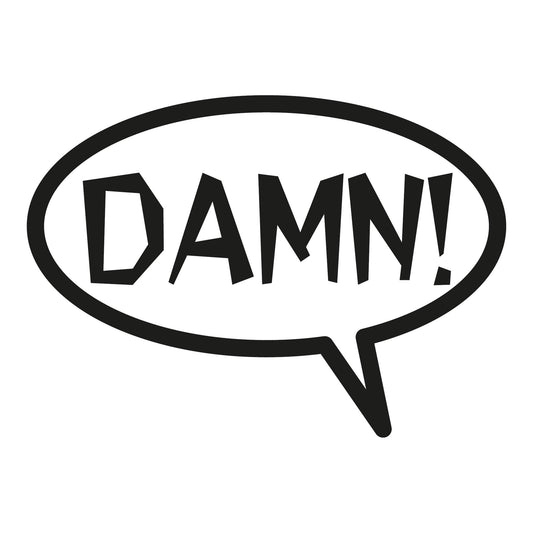 Autoaufkleber - Damn - 210x150mm