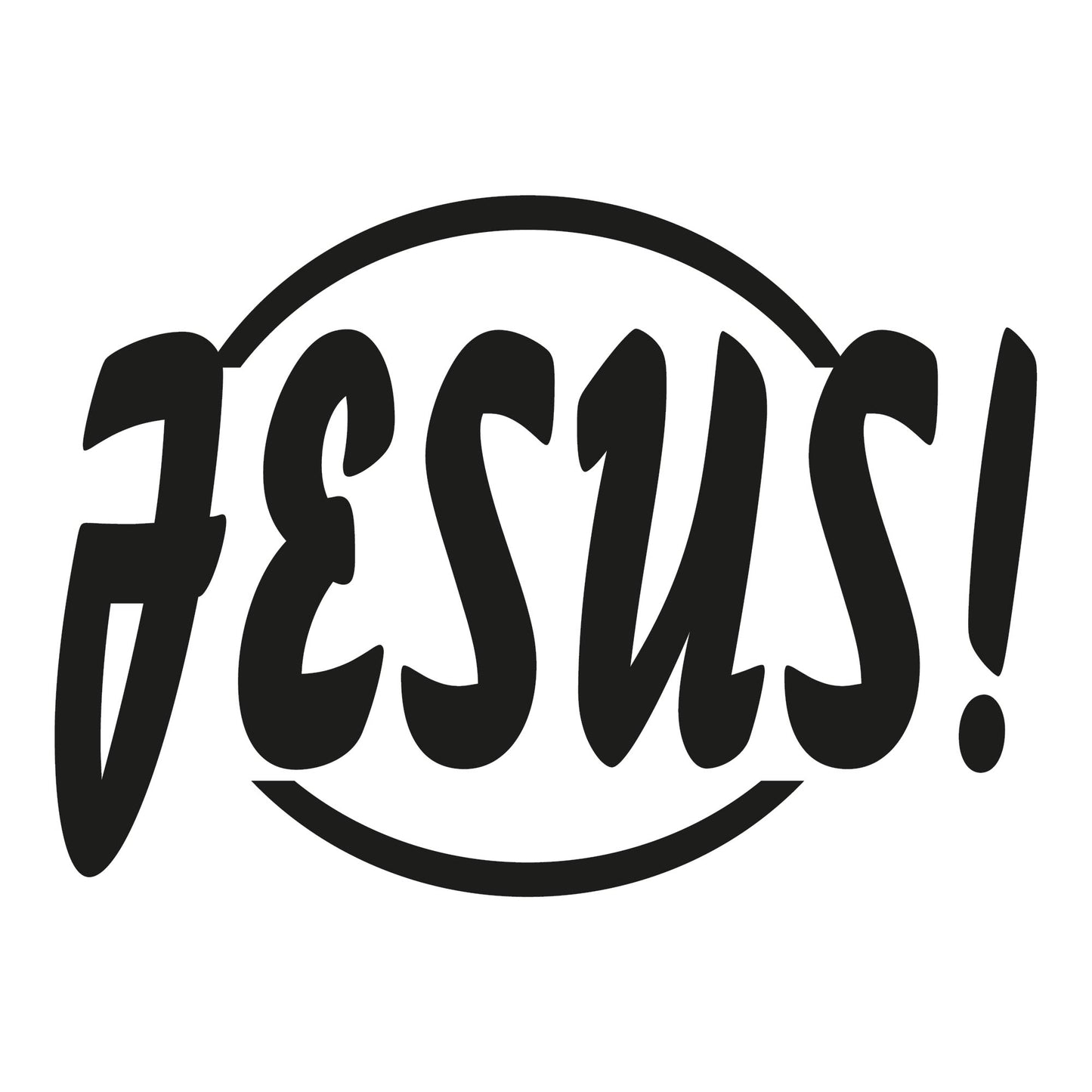 Autoaufkleber - Jesus! - 210x150mm