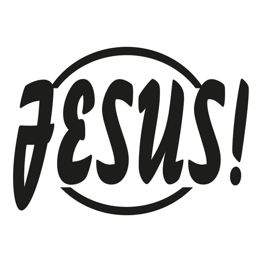 Autoaufkleber - Jesus! - 210x150mm