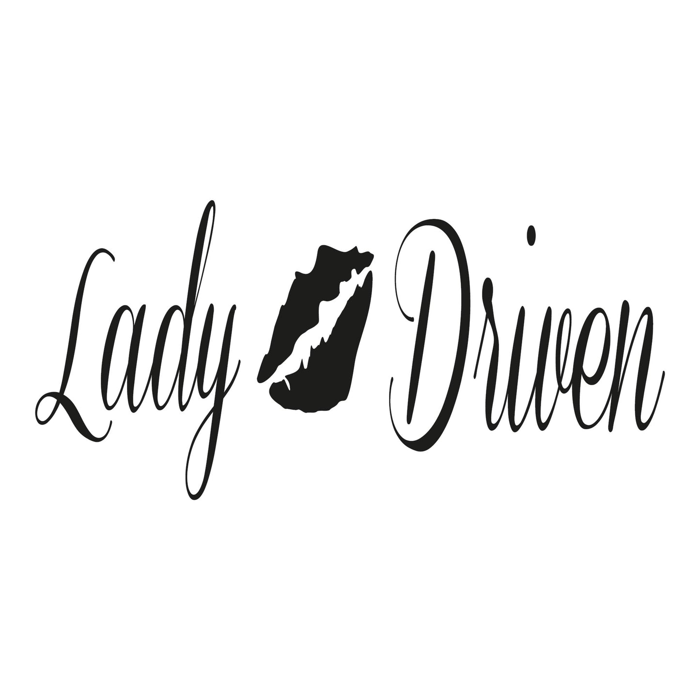 Autoaufkleber - Lady driven - 210x100mm