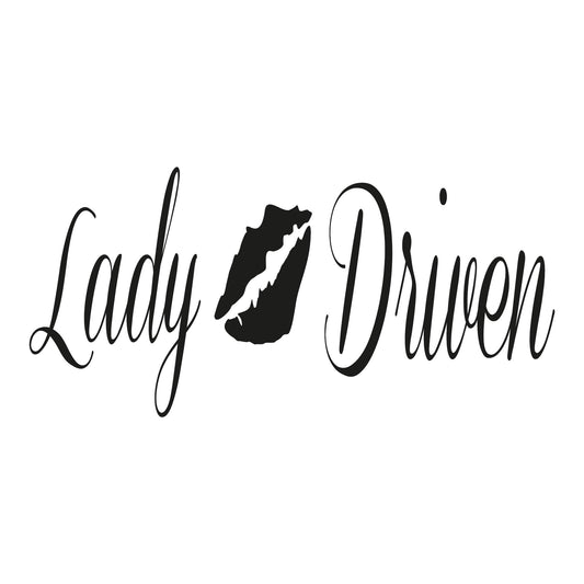 Autoaufkleber - Lady driven - 210x100mm