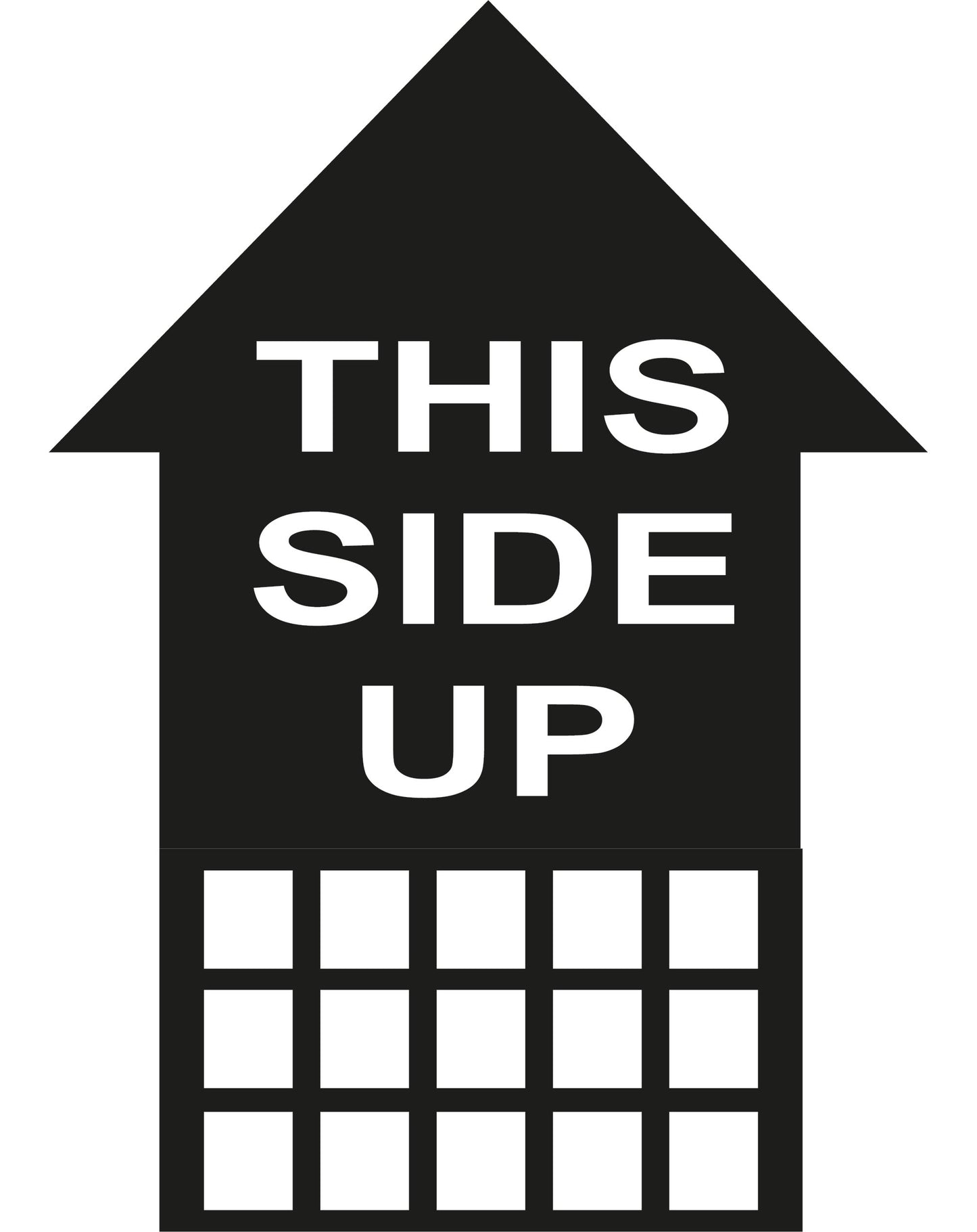 Autoaufkleber - This side up - 210x150mm