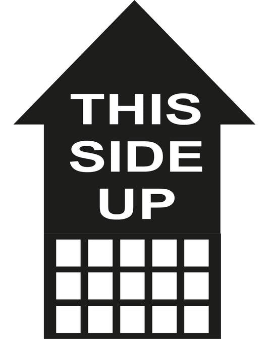 Autoaufkleber - This side up - 210x150mm