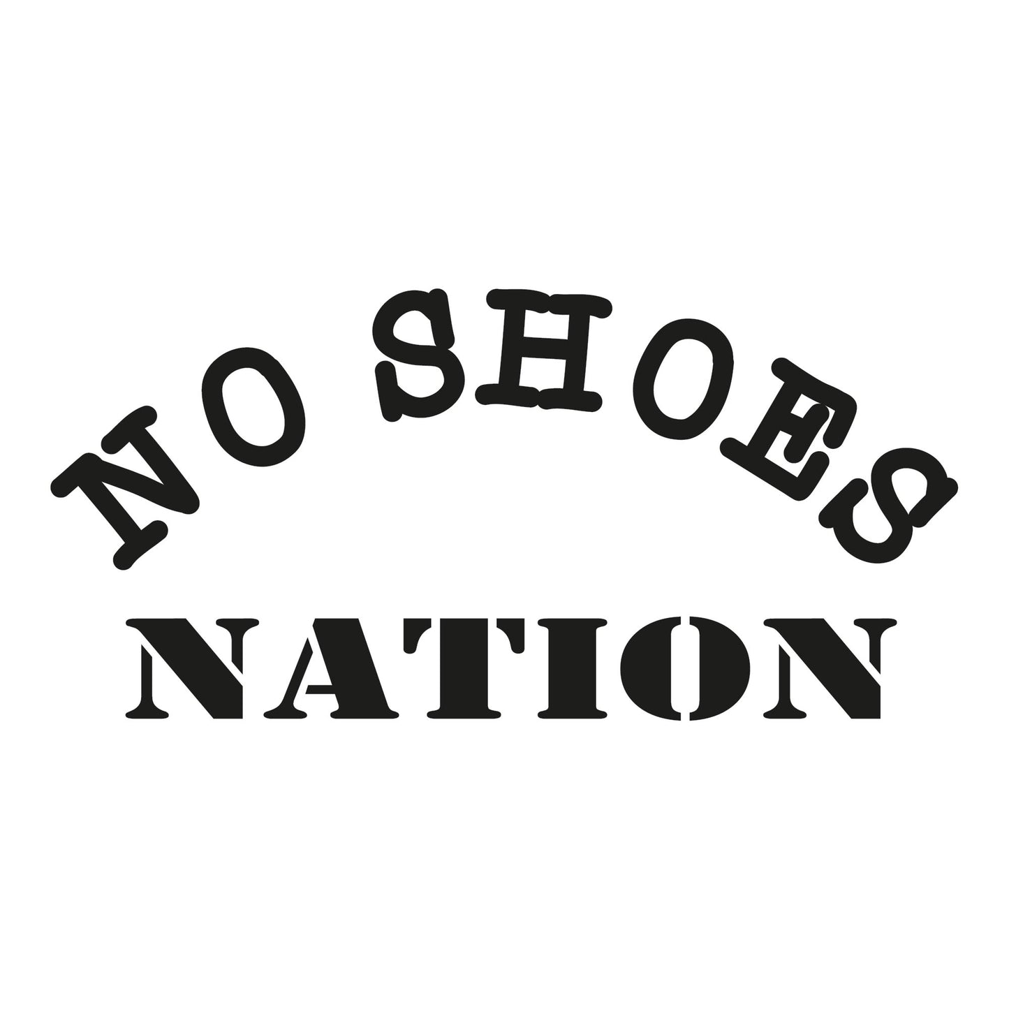 Autoaufkleber - No Shös Nation - 210x100mm
