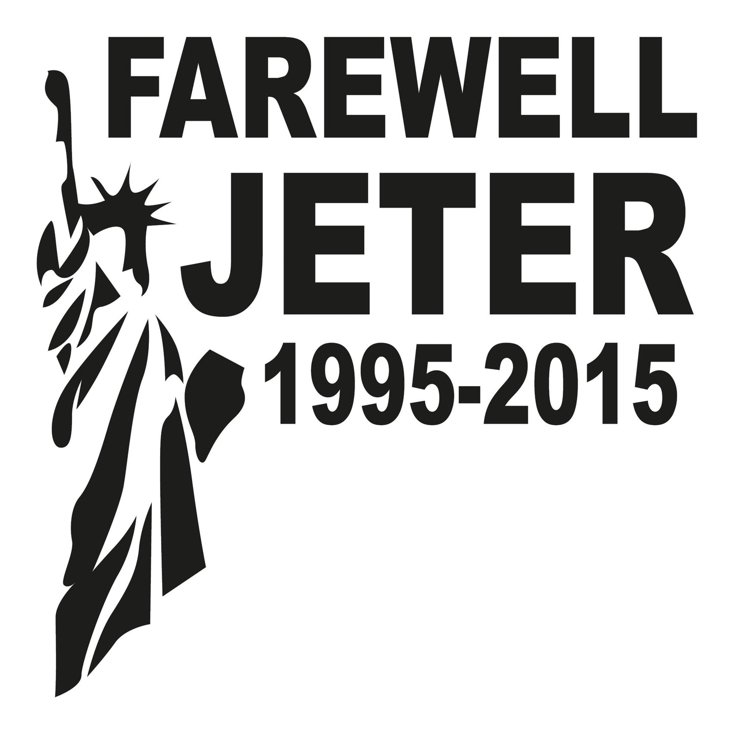 Autoaufkleber - Farewell Jeter - 210x210mm