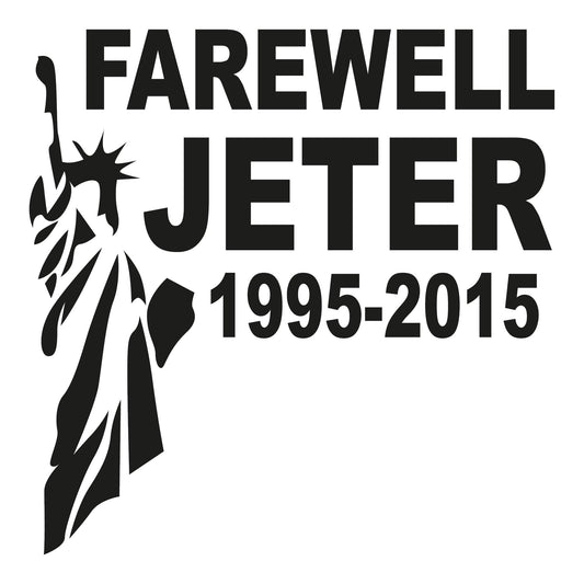 Autoaufkleber - Farewell Jeter - 210x210mm