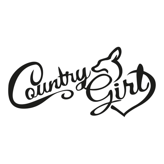 Autoaufkleber - Country Girl - 210x100mm