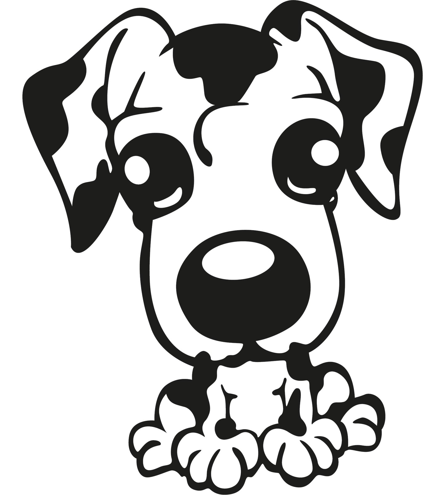 Autoaufkleber - Funny dog - 210x170mm