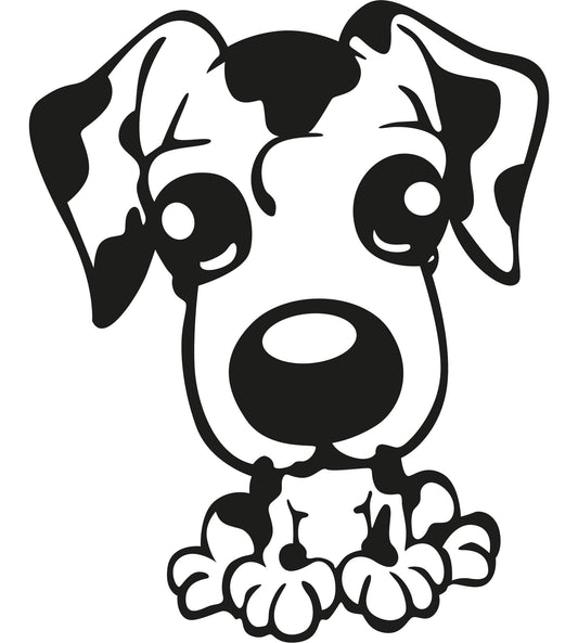 Autoaufkleber - Funny dog - 210x170mm