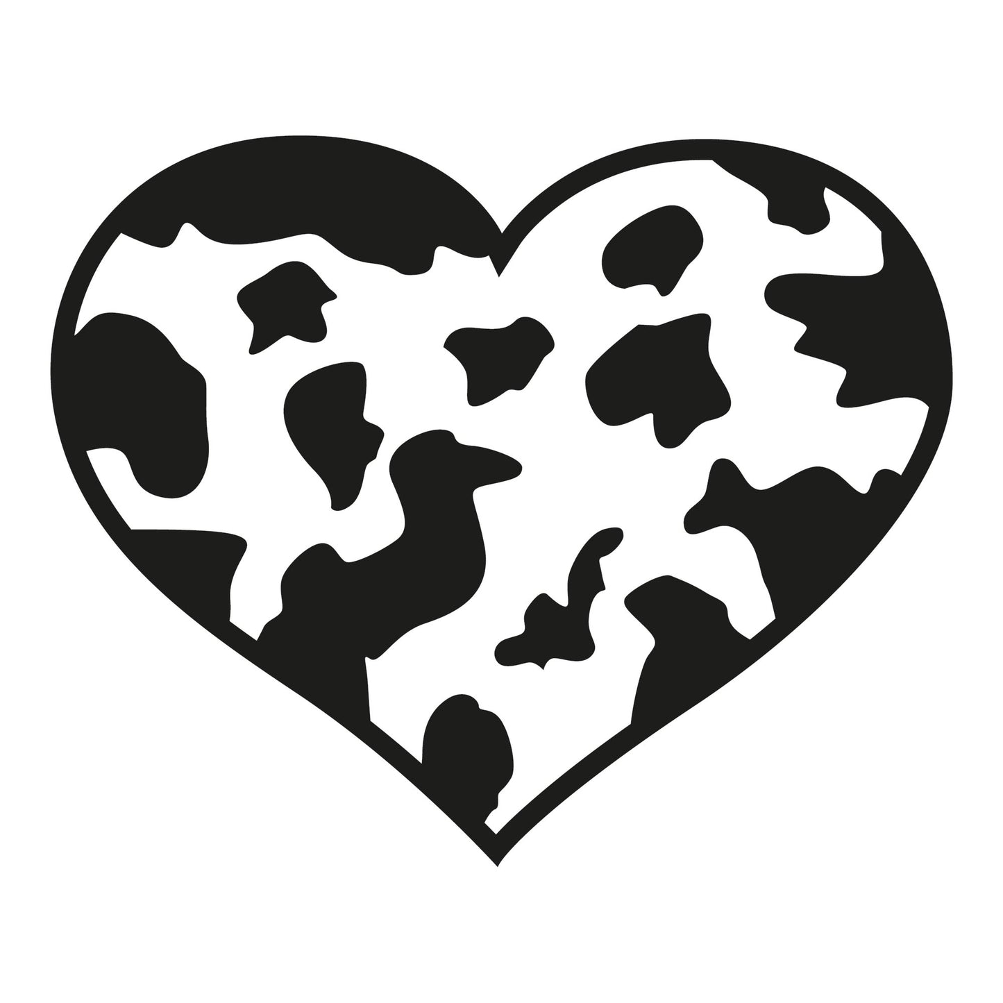 Autoaufkleber - Heart tiger - 210x170mm