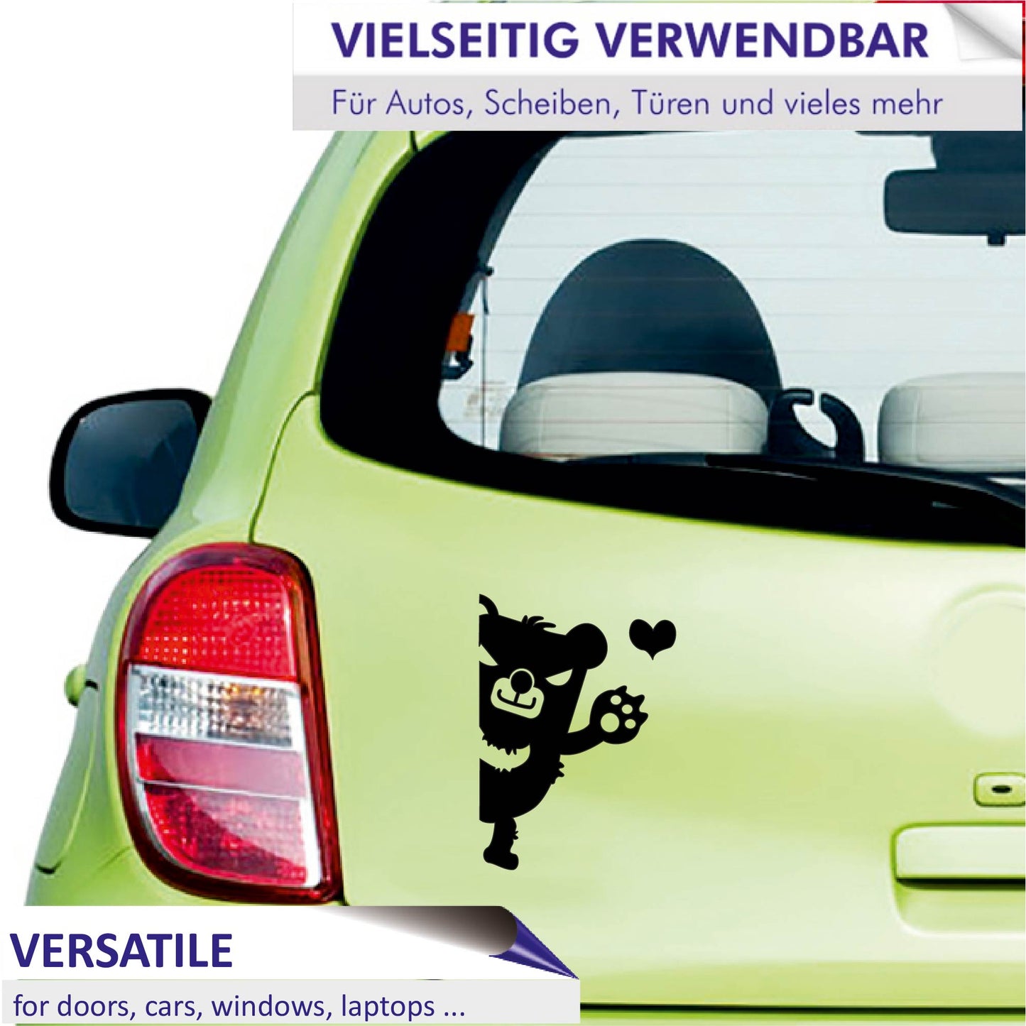 Autoaufkleber - Baby bear inside - 210x150mm