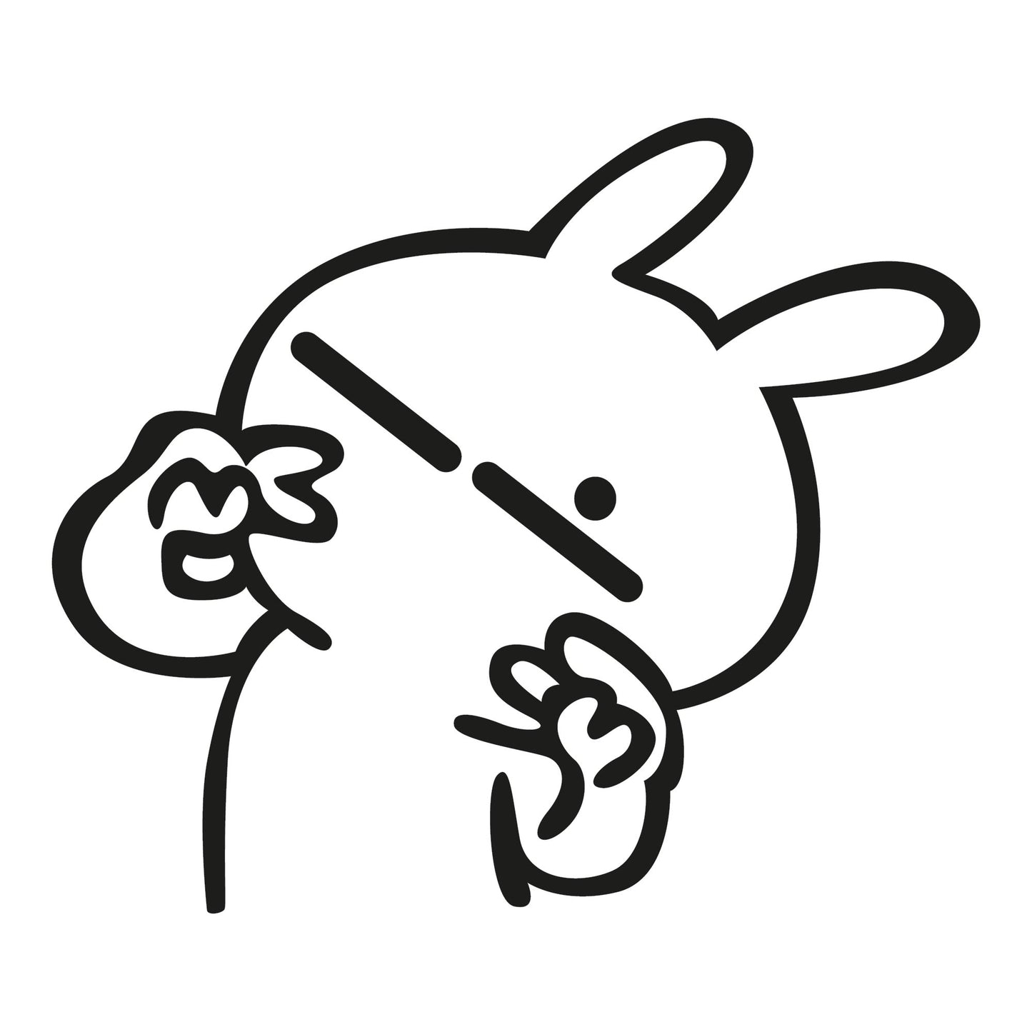 Autoaufkleber - Funny bunny - 210x180mm