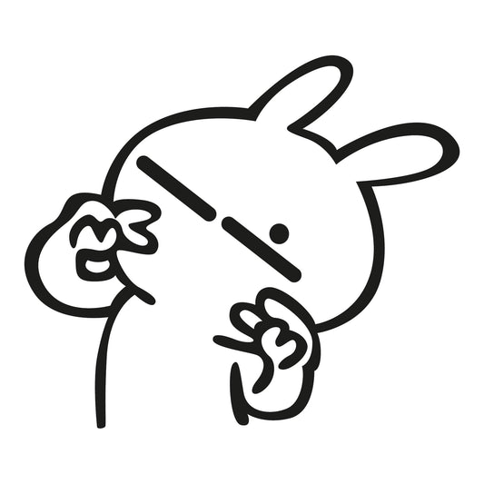 Autoaufkleber - Funny bunny - 210x180mm