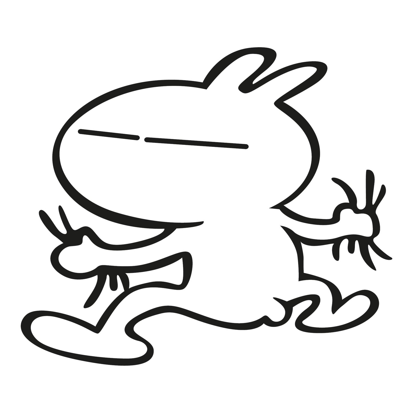 Autoaufkleber - Funny bunny fear with ravaine - 210x180mm