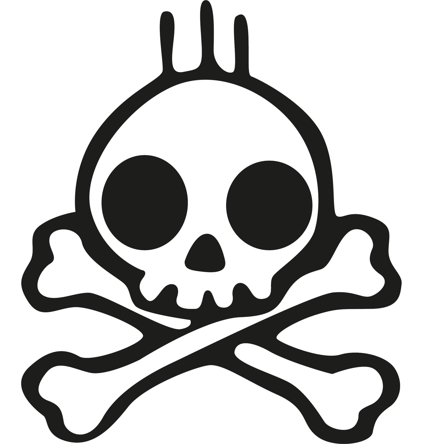 Autoaufkleber - Skull rock - 210x180mm