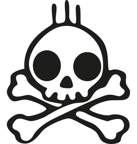 Autoaufkleber - Skull rock - 210x180mm