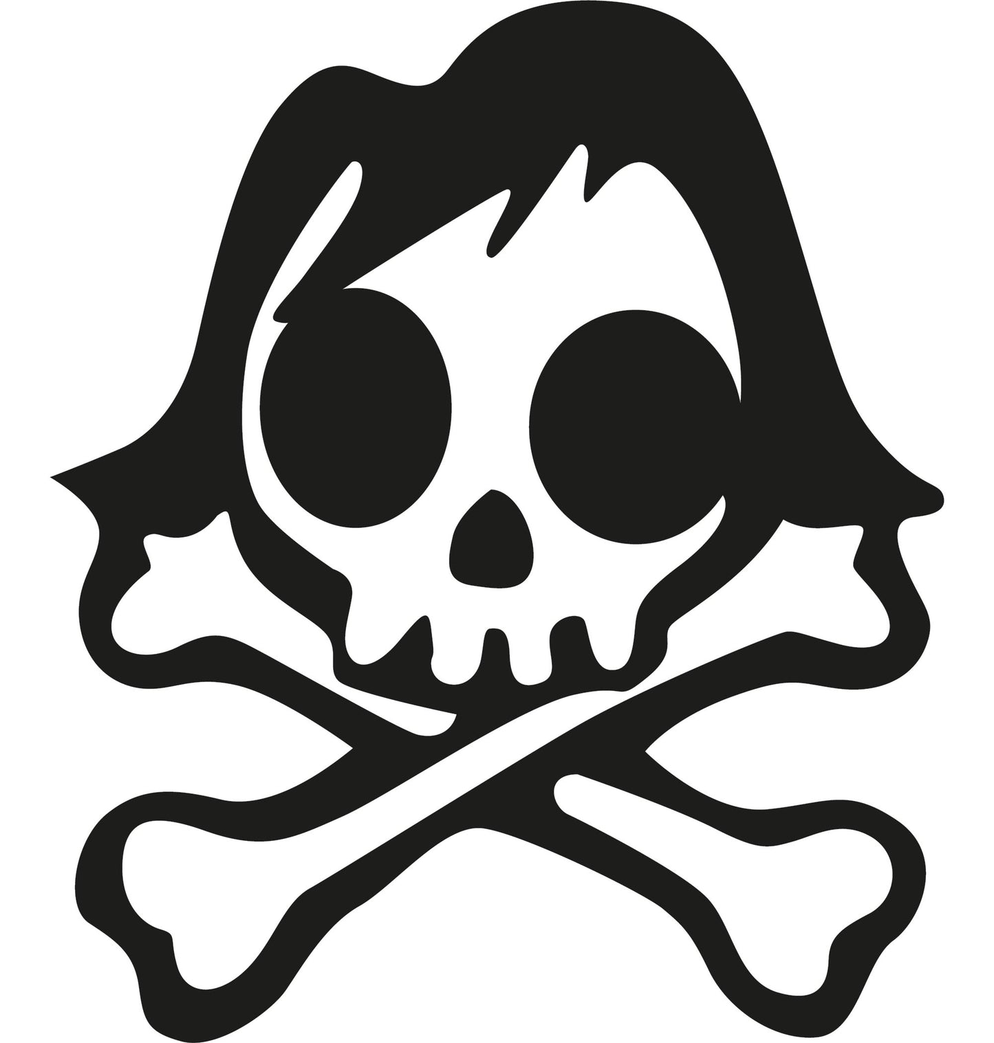 Autoaufkleber - Skull metal - 210x180mm