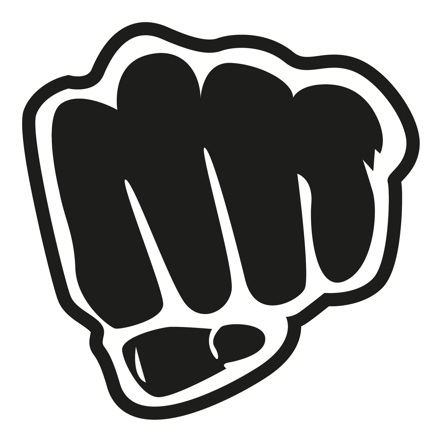 Autoaufkleber - Criminals fight - 210x210mm