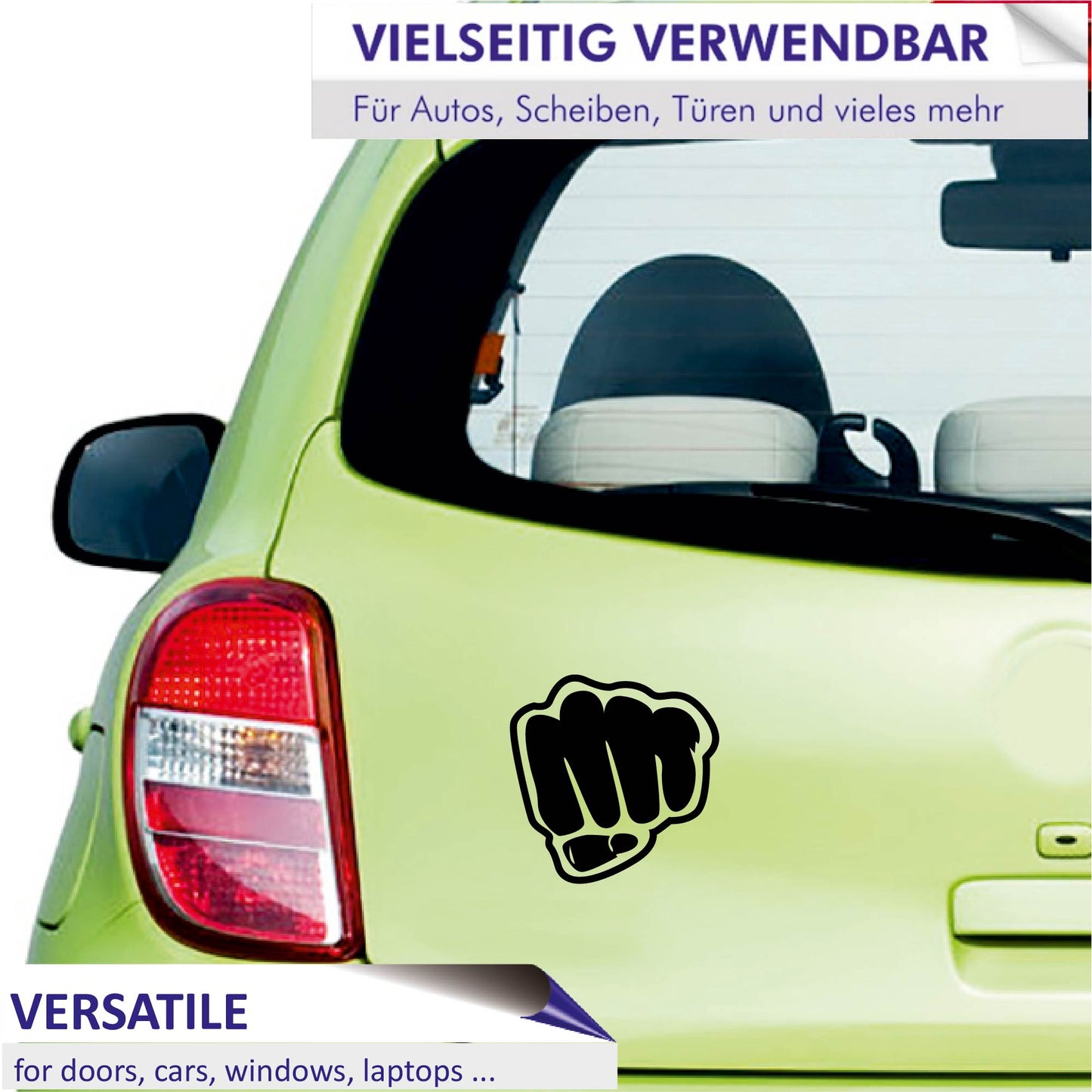 Autoaufkleber - Criminals fight - 210x210mm