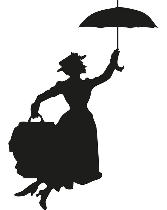 Autoaufkleber - Mom umbrella - 210X150mm
