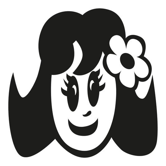 Autoaufkleber - Cute Baby Girl - 210X210mm