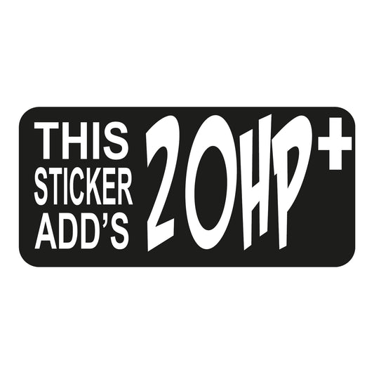 Autoaufkleber - 20 hp + - 210X100mm