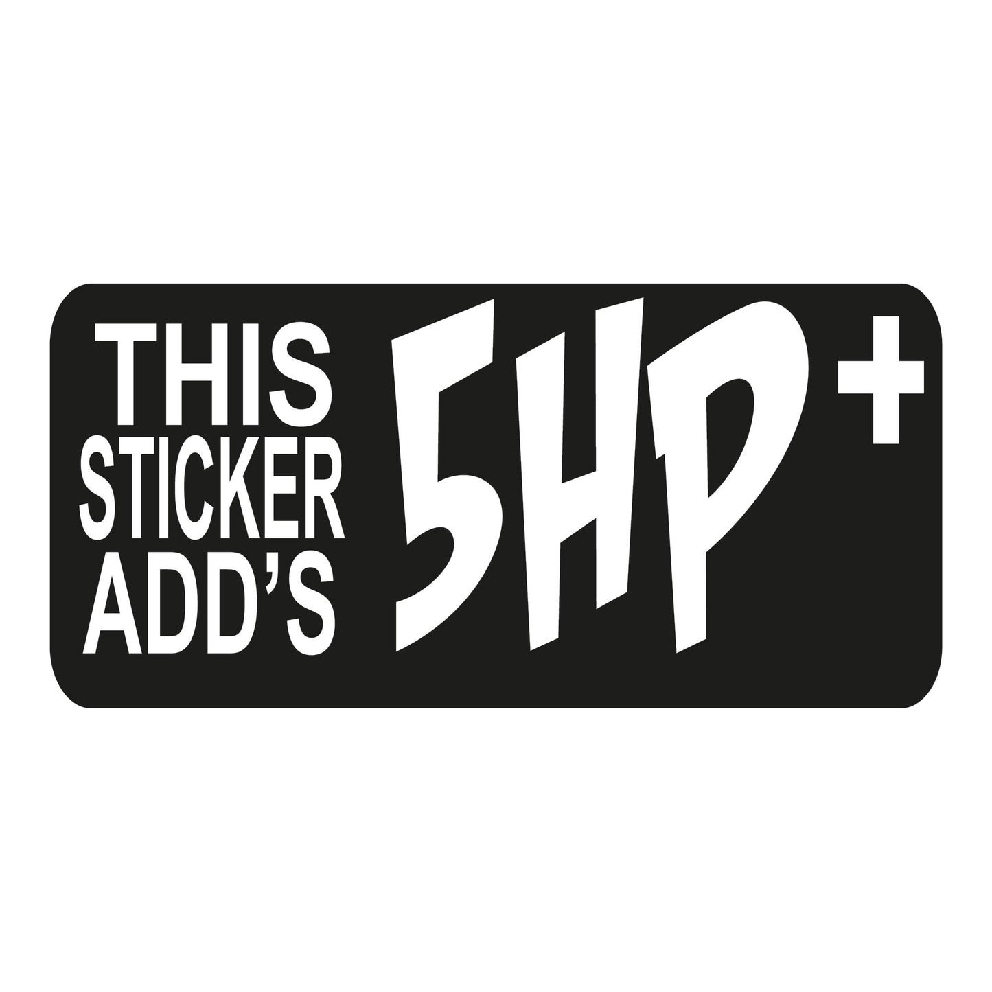 Autoaufkleber - 5 hp + - 210X100mm