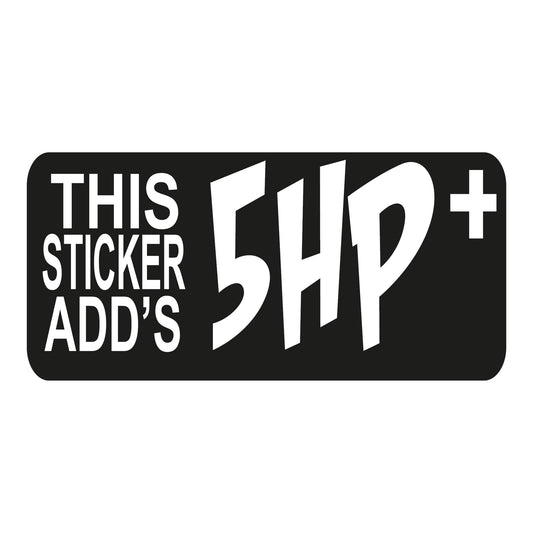 Autoaufkleber - 5 hp + - 210X100mm