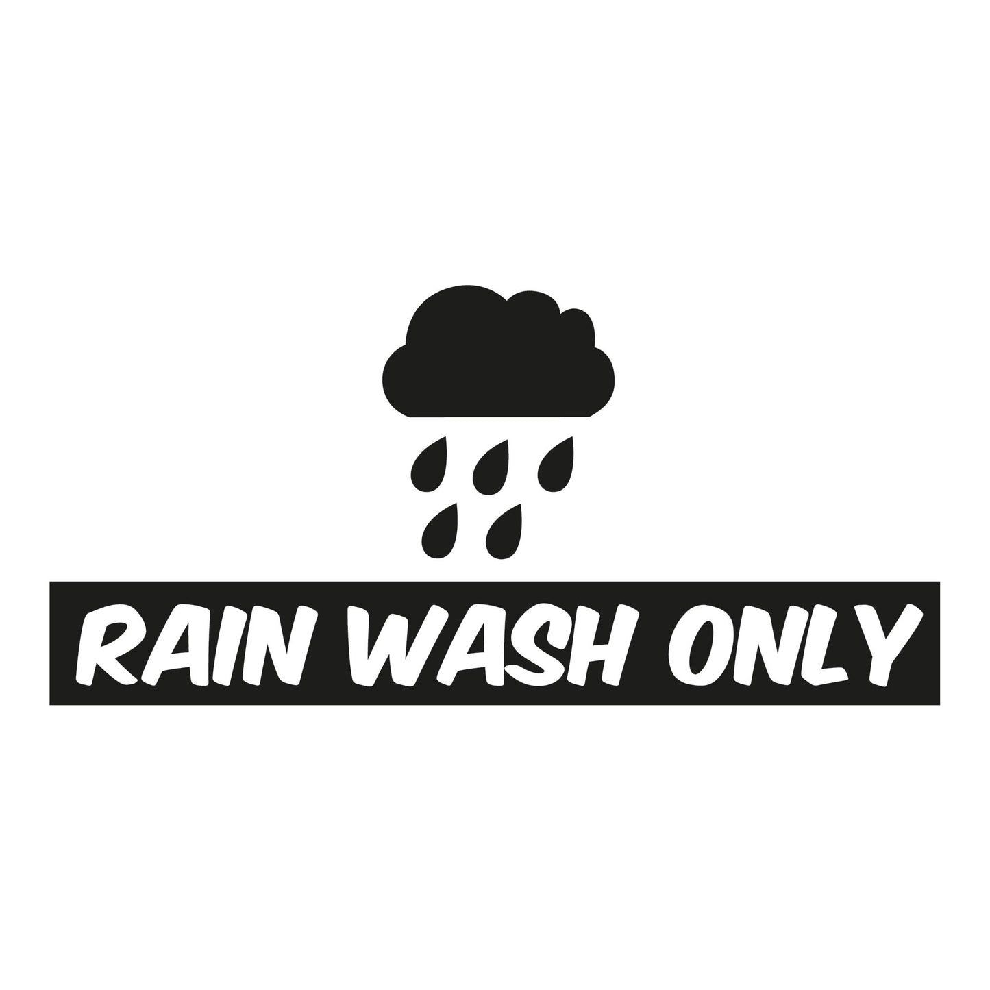 Autoaufkleber - Ain wash only - 210x210mm