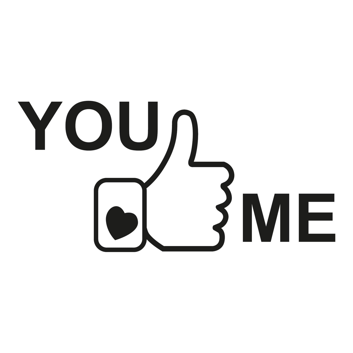 Autoaufkleber - You like me - 210x100mm