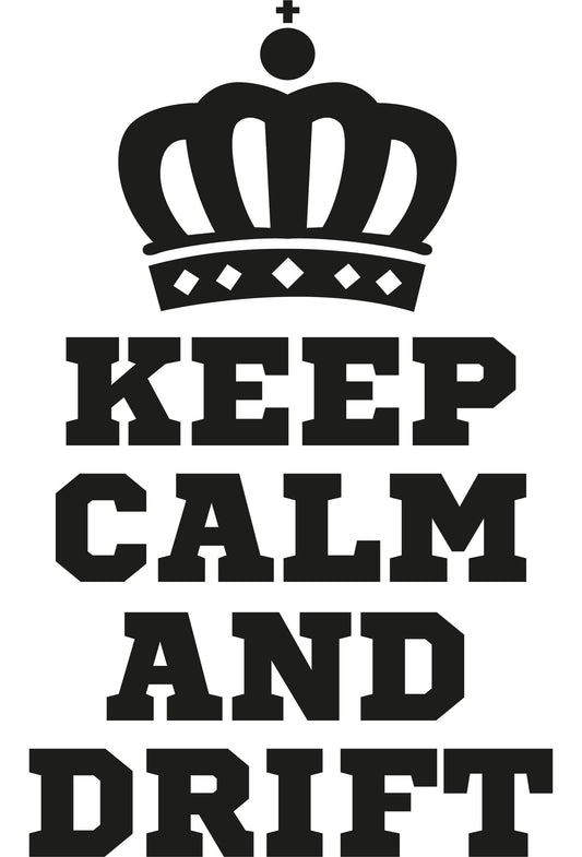 Autoaufkleber - Keep calm and drift - 210x100mm
