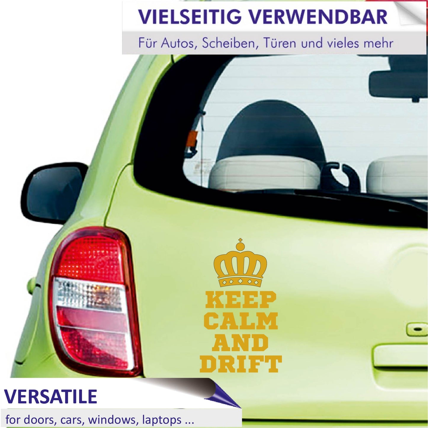 Autoaufkleber - Keep calm and drift - 210x100mm